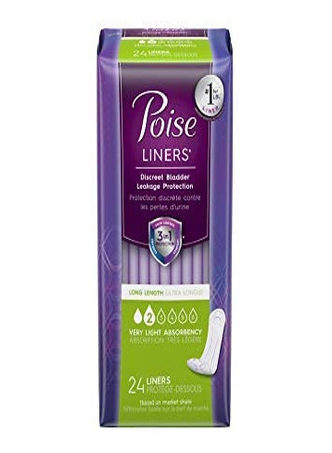 Poise Fresh Protection Female Incontinent Pad Long Length 8.5" L 19308, Light, 192 Ct